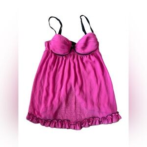 Ambrielle Pink and Black Chemise